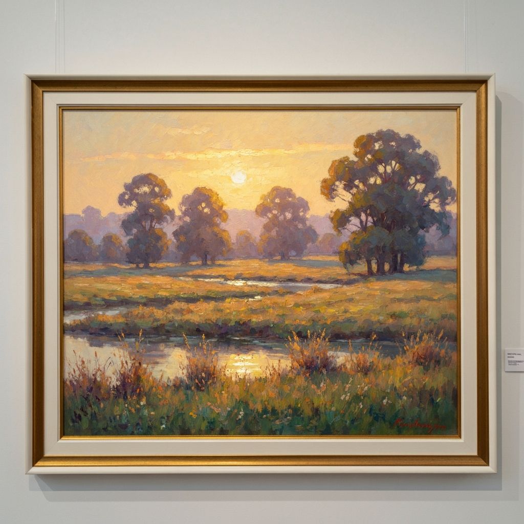 Landscape oil painting